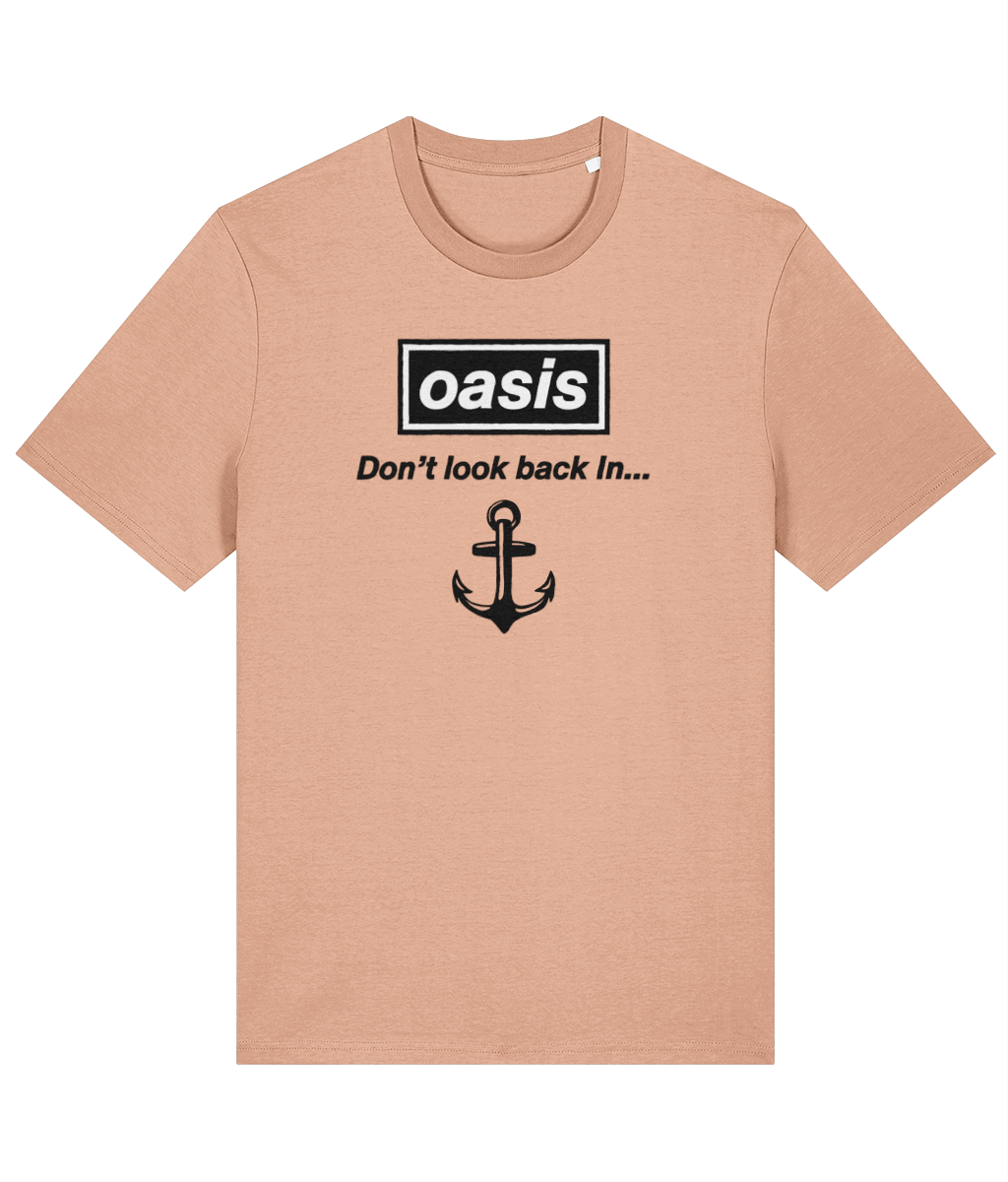 Organic cotton unisex t-shirt (Don't look back In anchor)
