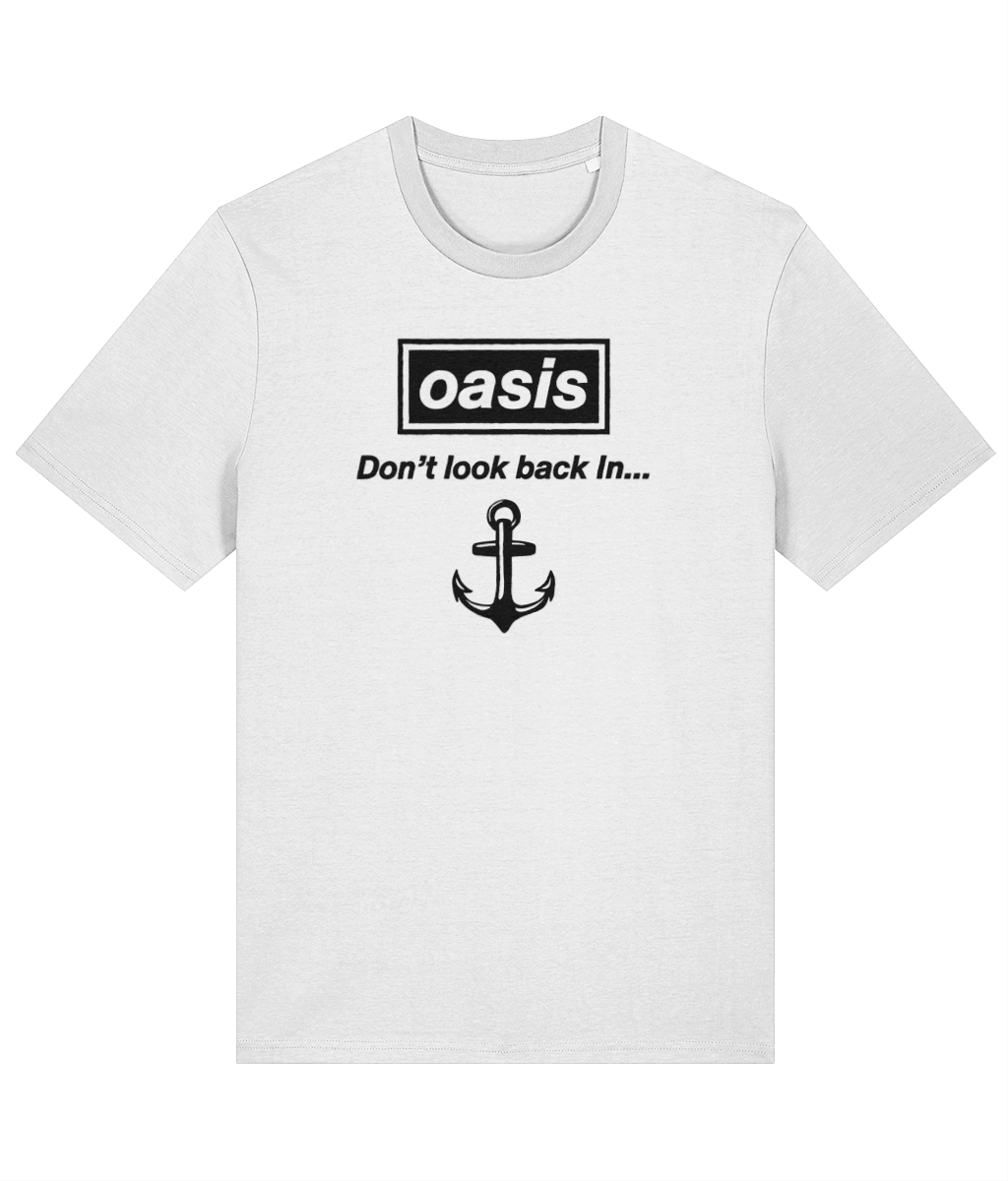 Organic cotton unisex t-shirt (Don't look back In anchor)