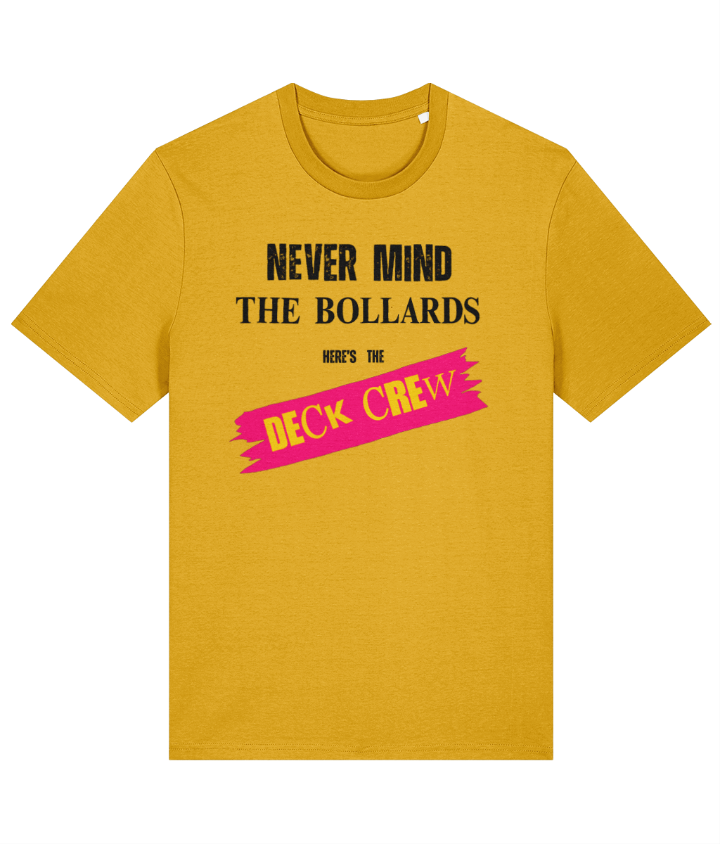 Organic cotton unisex t-shirt (Never mind the bollards)
