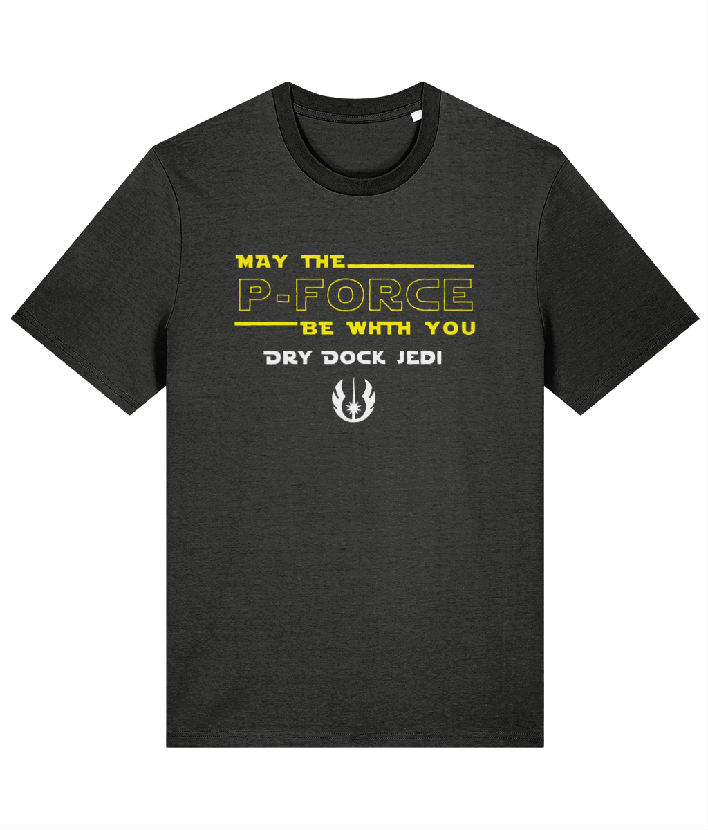 Organic cotton unisex t-shirt (May the P-force be with you)