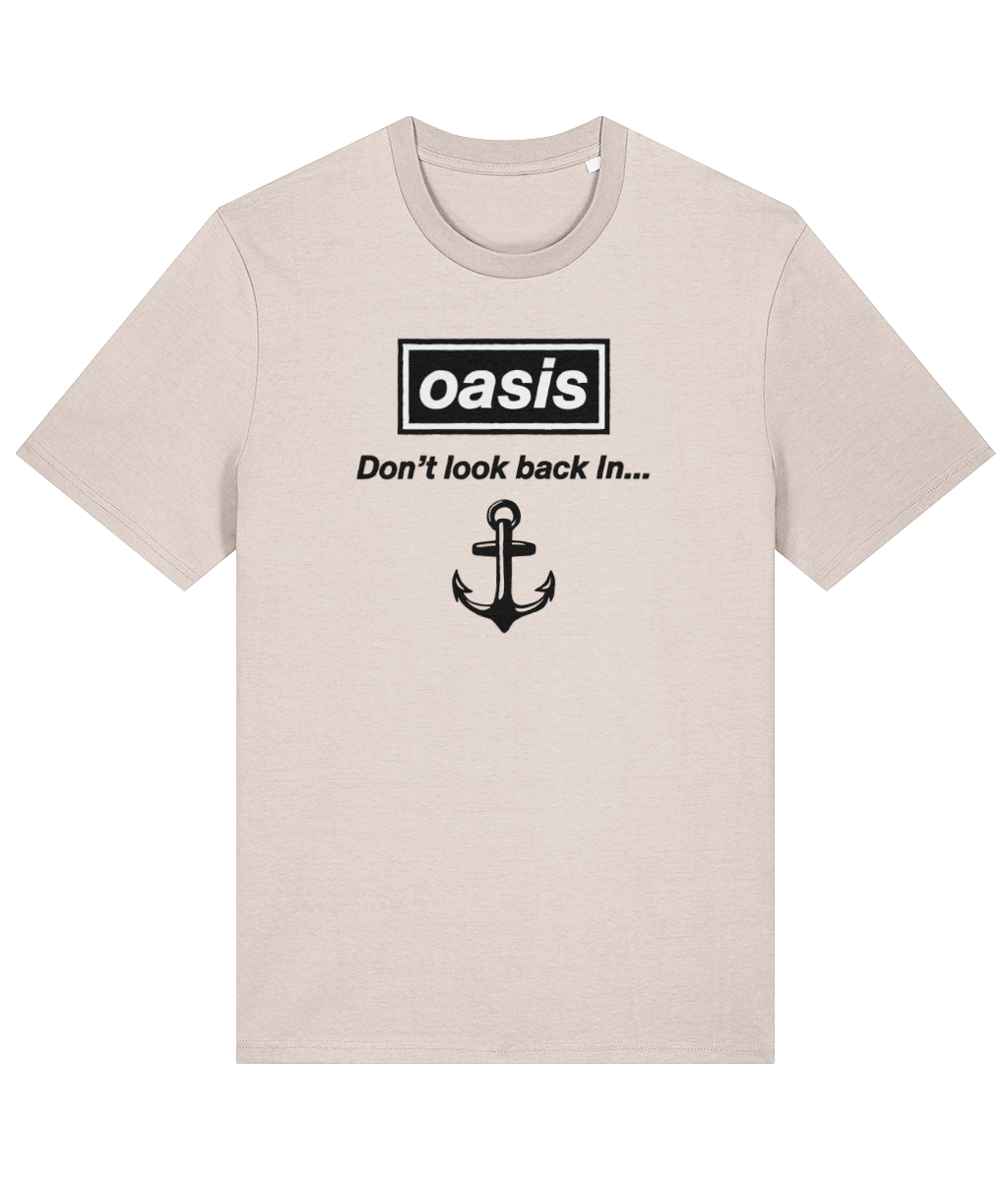 Organic cotton unisex t-shirt (Don't look back In anchor)