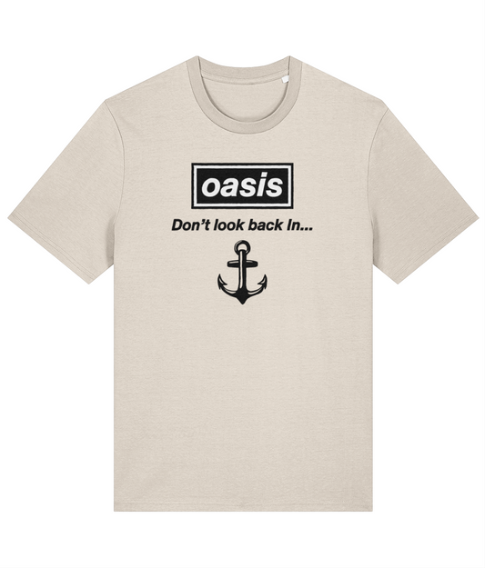 Organic cotton unisex t-shirt (Don't look back In anchor)