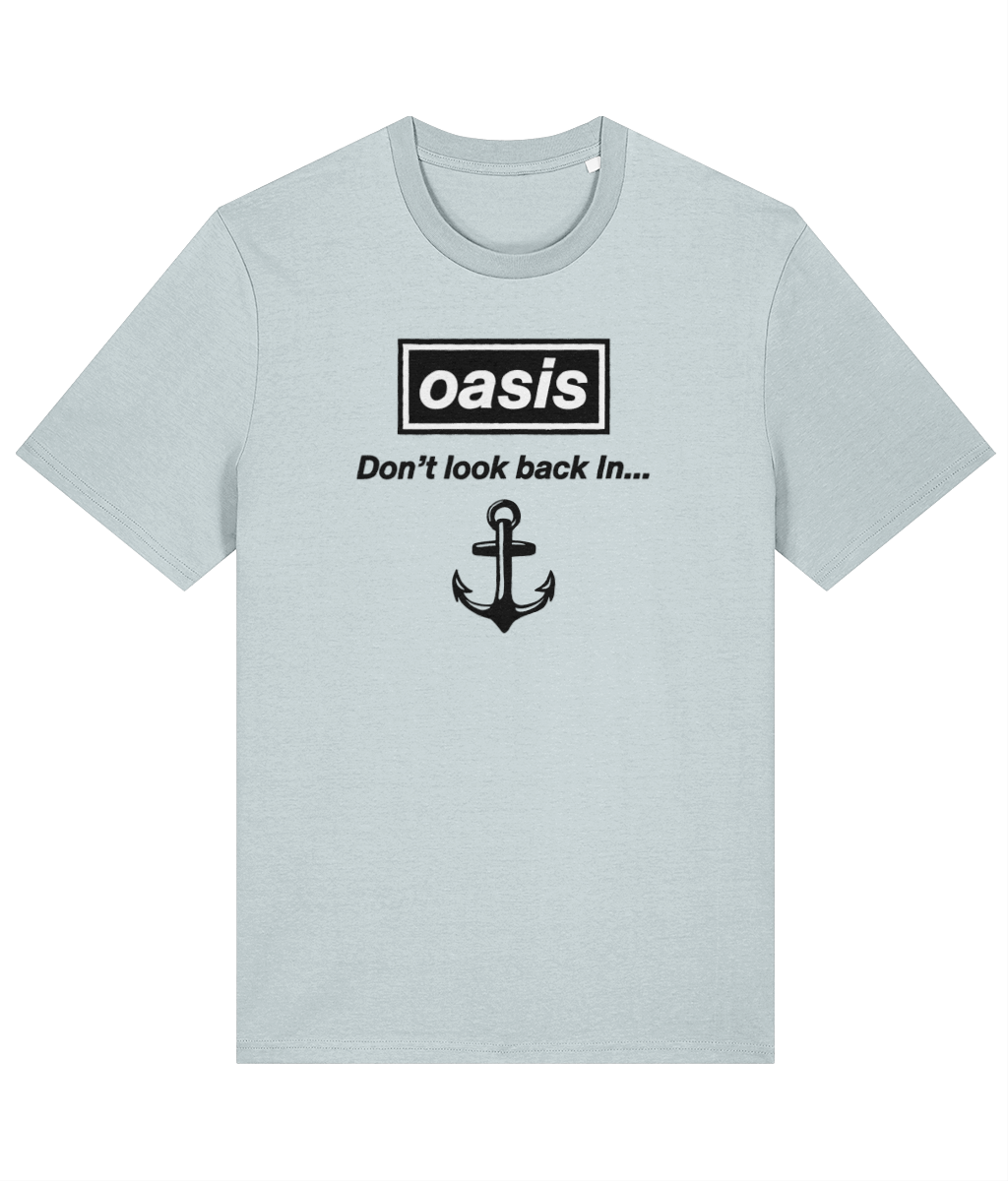 Organic cotton unisex t-shirt (Don't look back In anchor)