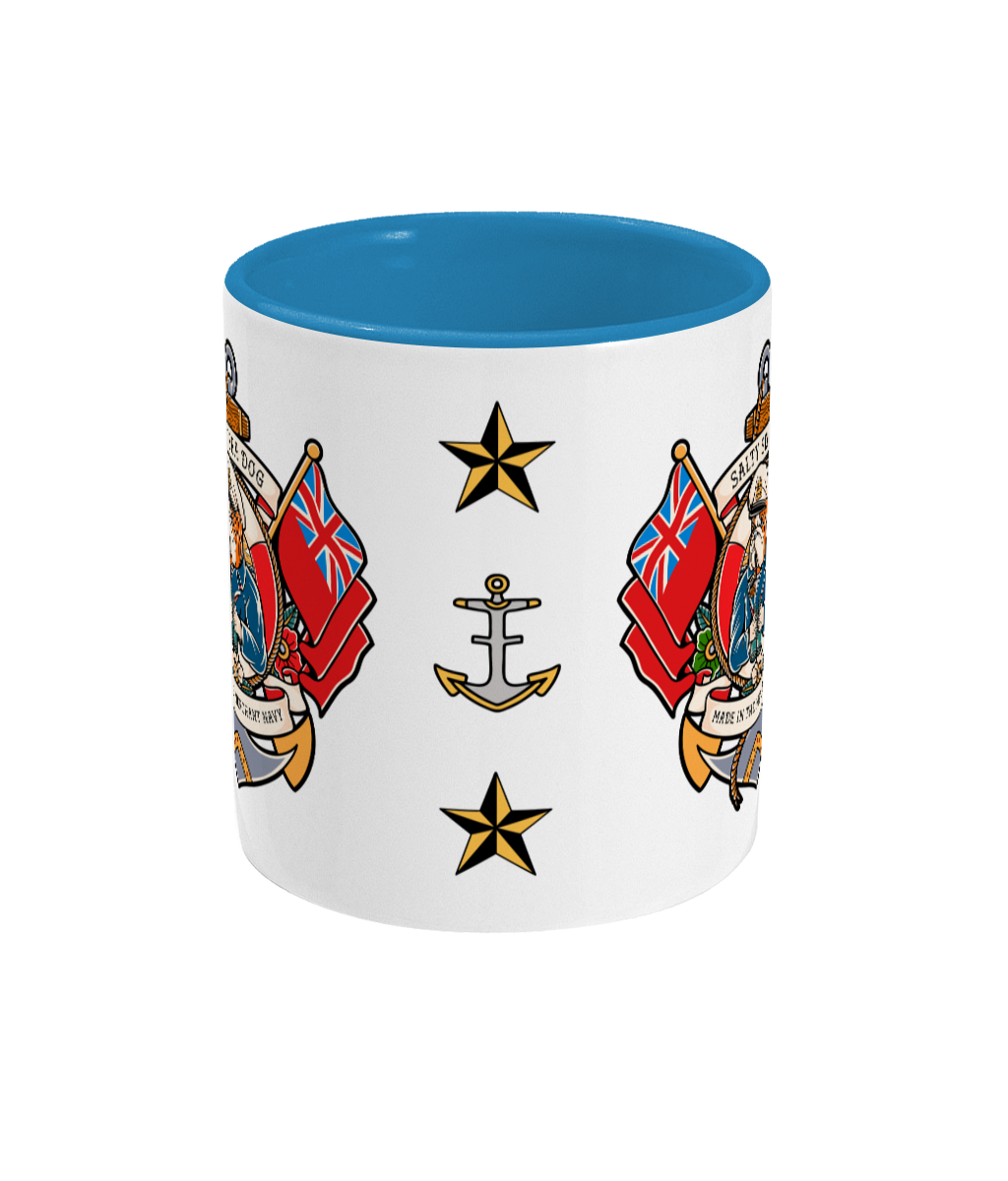 Sailor tattoo mug, Salty Sea Dog