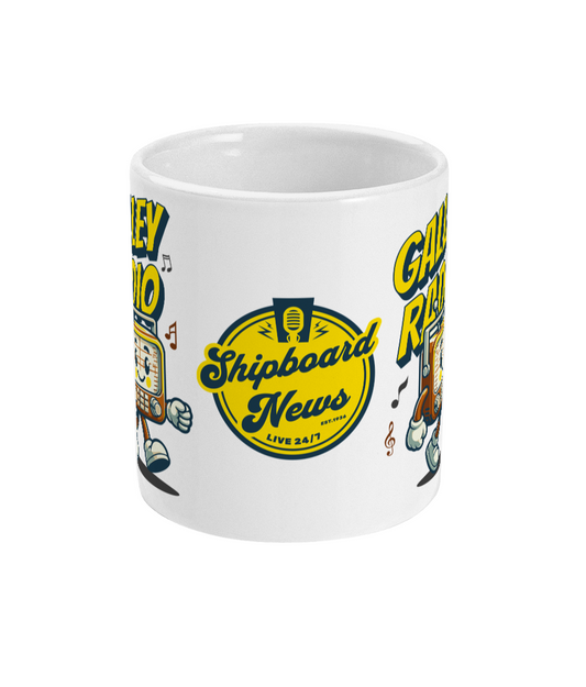 Galley Radio, Merchant Navy mug (Retro 1930s cartoon)