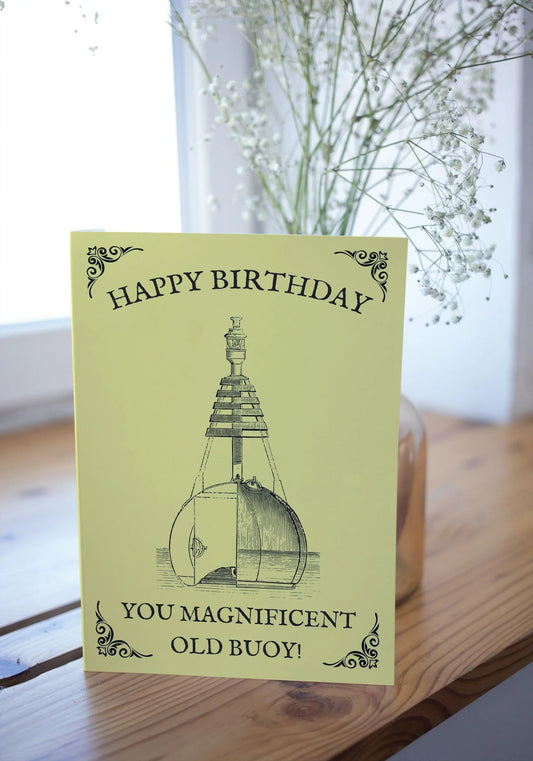 Nautical Birthday Card, Magnificent buoy! Great Harbour Gifts