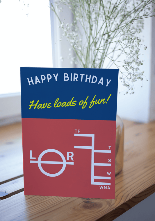 Nautical Birthday card, Plimsoll line, Have loads of fun! Great Harbour Gifts
