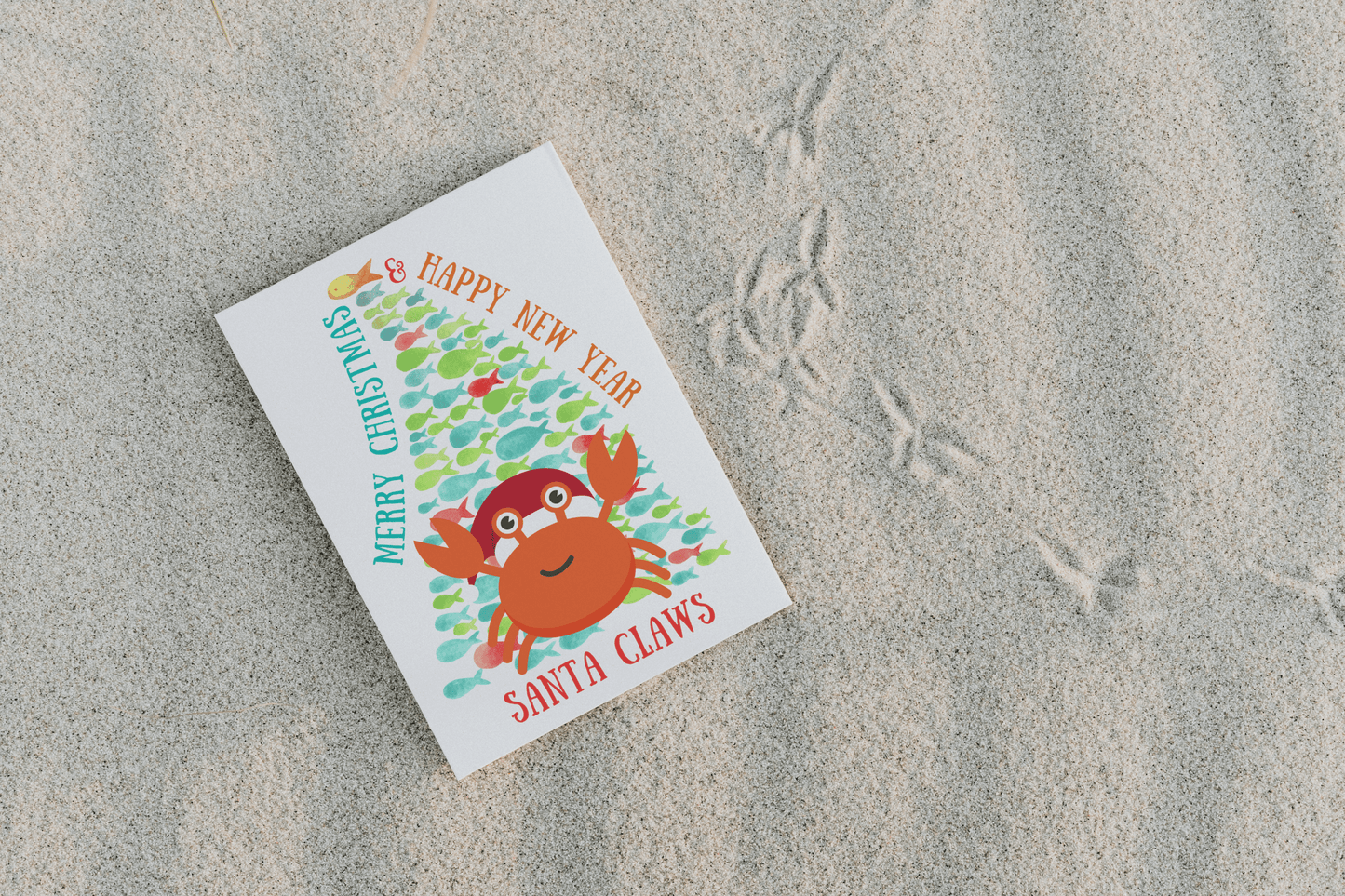 Nautical Christmas card (Santa claws) Great Harbour Gifts