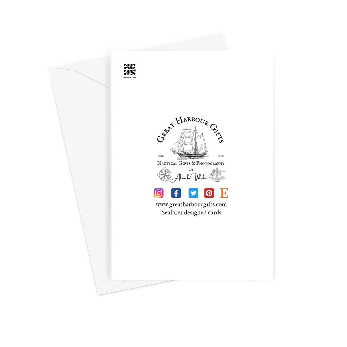 Nautical retirement card, finished with engines. Great Harbour Gifts