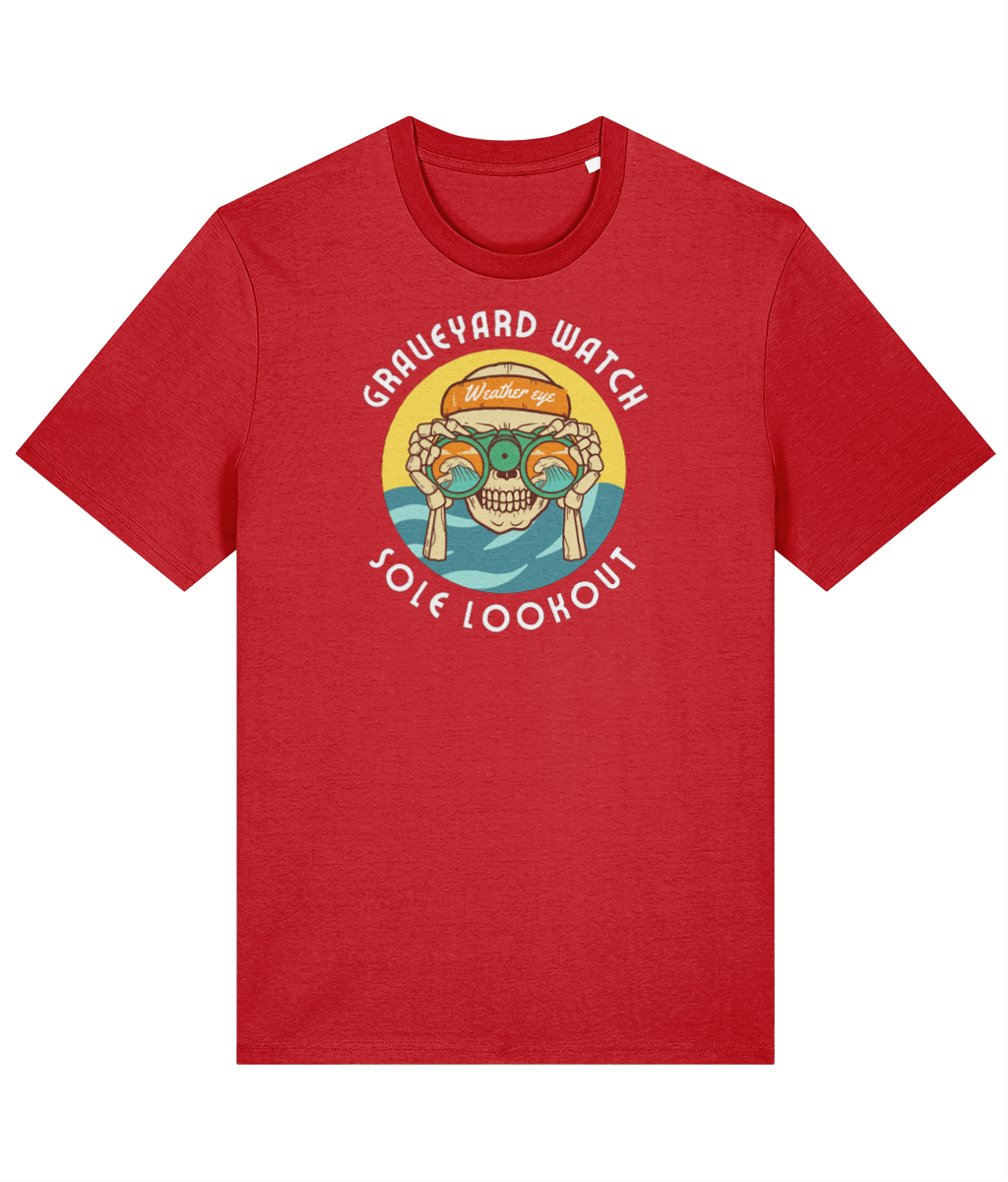 Organic cotton unisex t-shirt (Graveyard watch, sole watchkeeper) Great Harbour Gifts