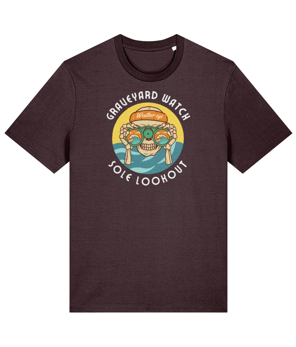 Organic cotton unisex t-shirt (Graveyard watch, sole watchkeeper) Great Harbour Gifts