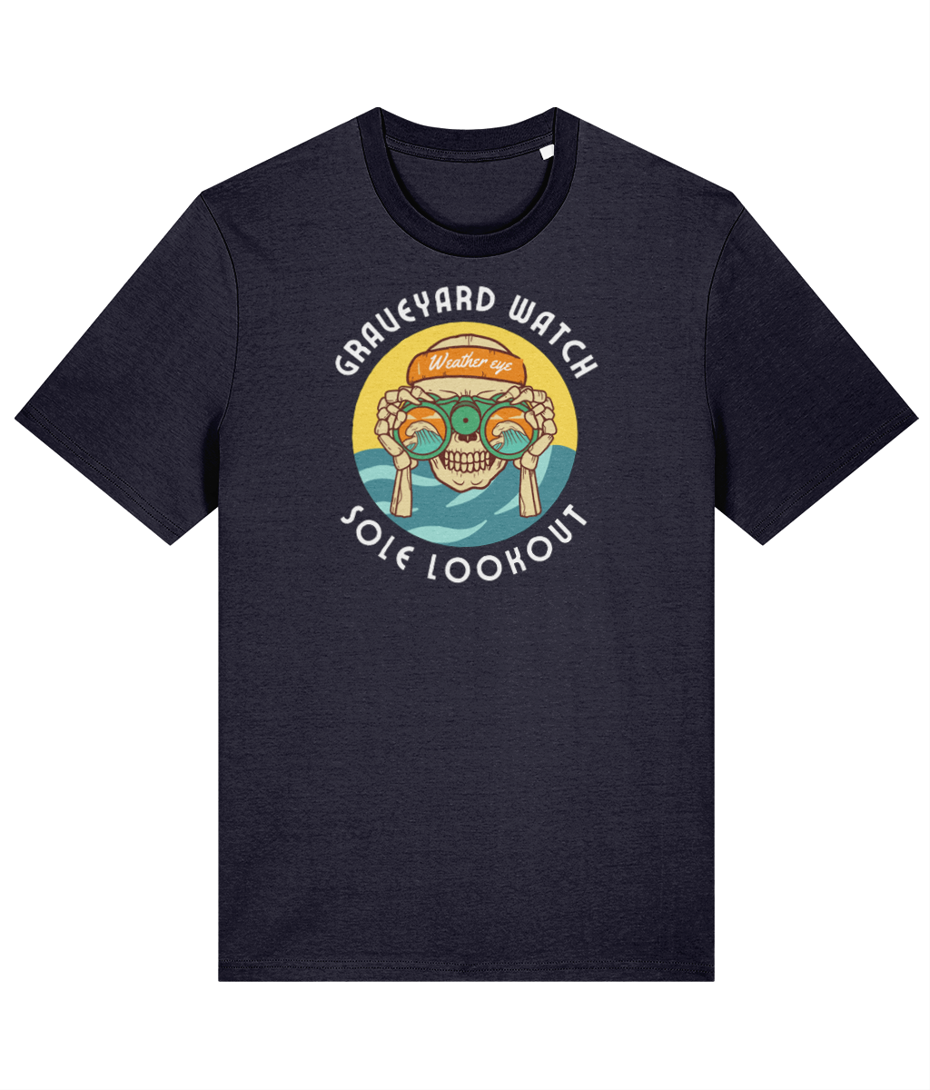 Organic cotton unisex t-shirt (Graveyard watch, sole watchkeeper) Great Harbour Gifts