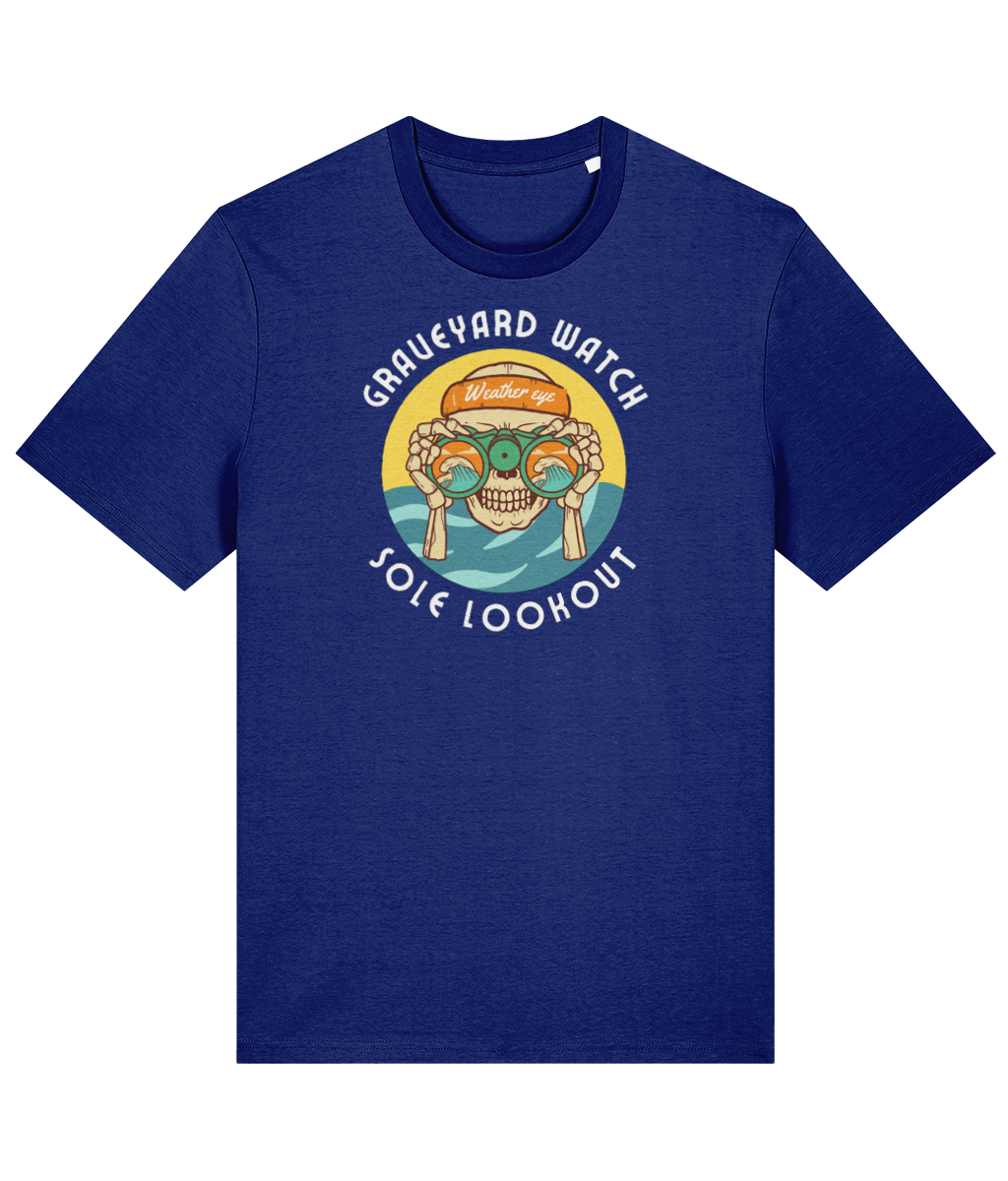Organic cotton unisex t-shirt (Graveyard watch, sole watchkeeper) Great Harbour Gifts