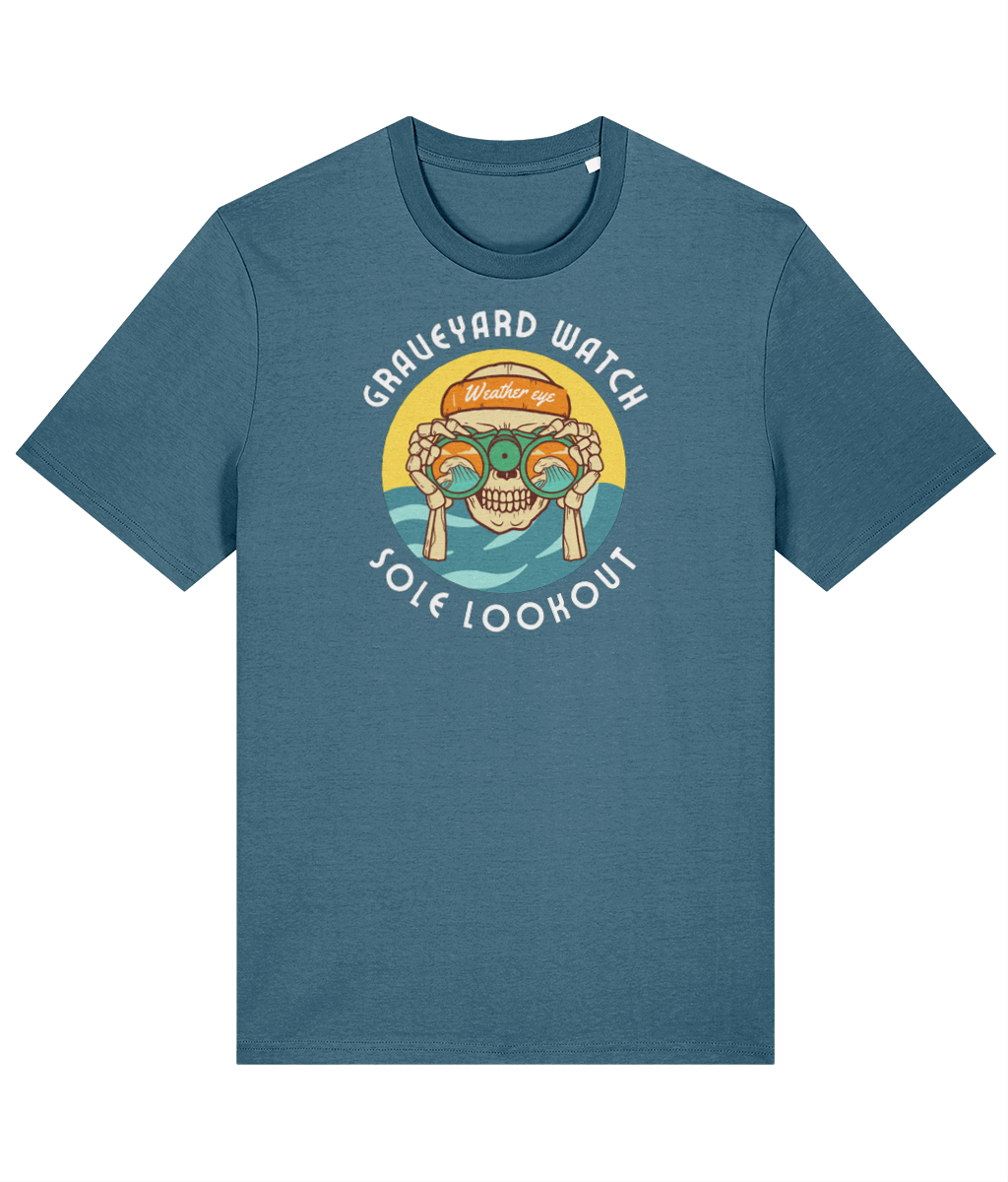 Organic cotton unisex t-shirt (Graveyard watch, sole watchkeeper) Great Harbour Gifts