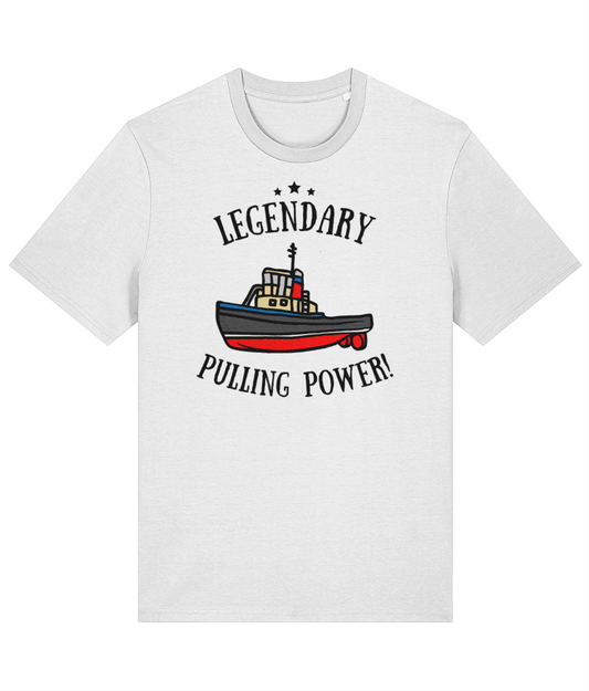 Organic cotton unisex t-shirt (Legendary pulling power) Great Harbour Gifts