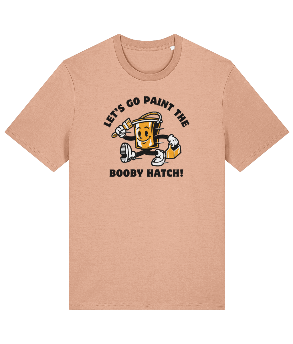 Organic cotton unisex t-shirt (Let's go paint the booby hatch!) Great Harbour Gifts
