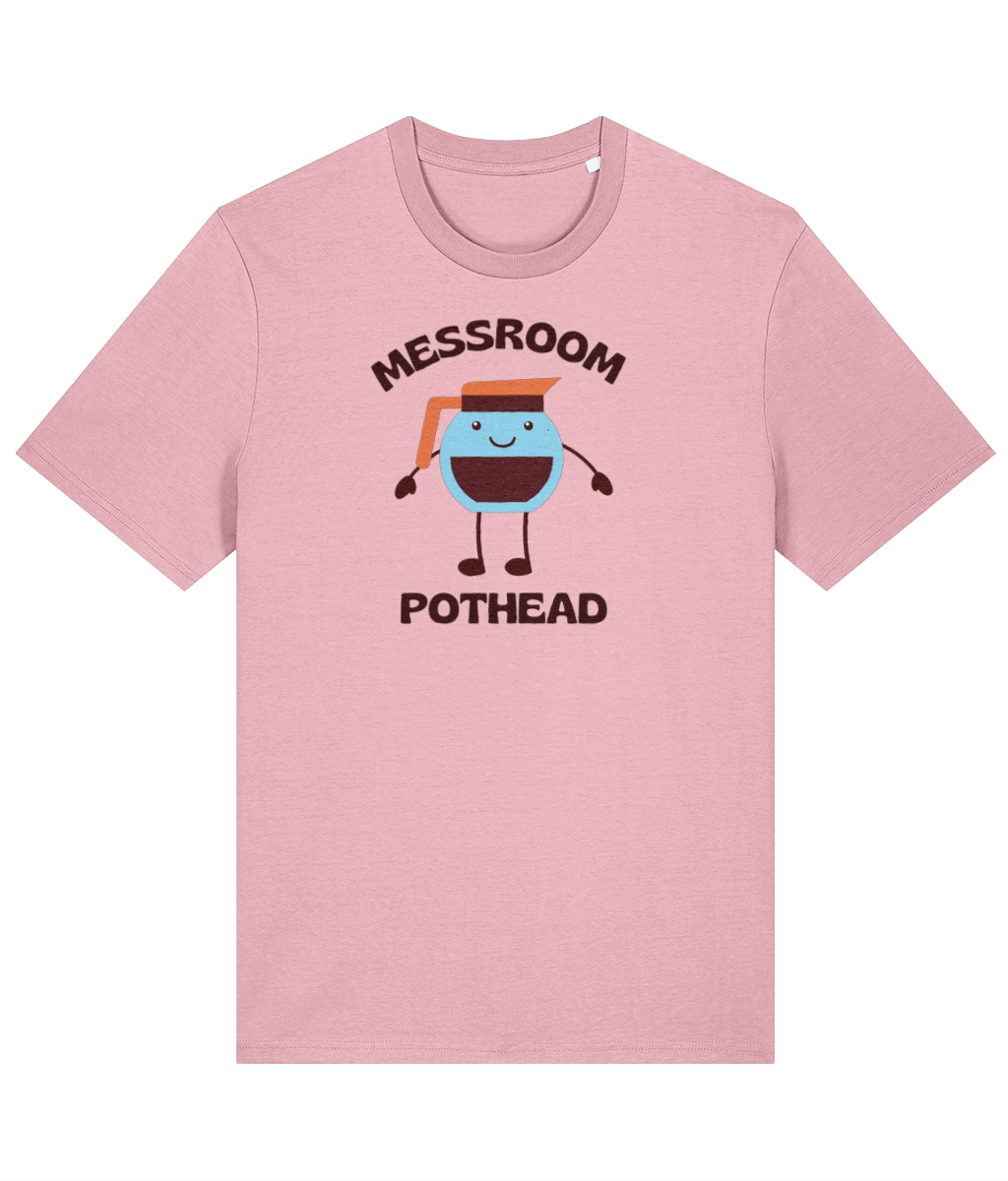 Organic cotton unisex t-shirt (Messroom pothead) Great Harbour Gifts