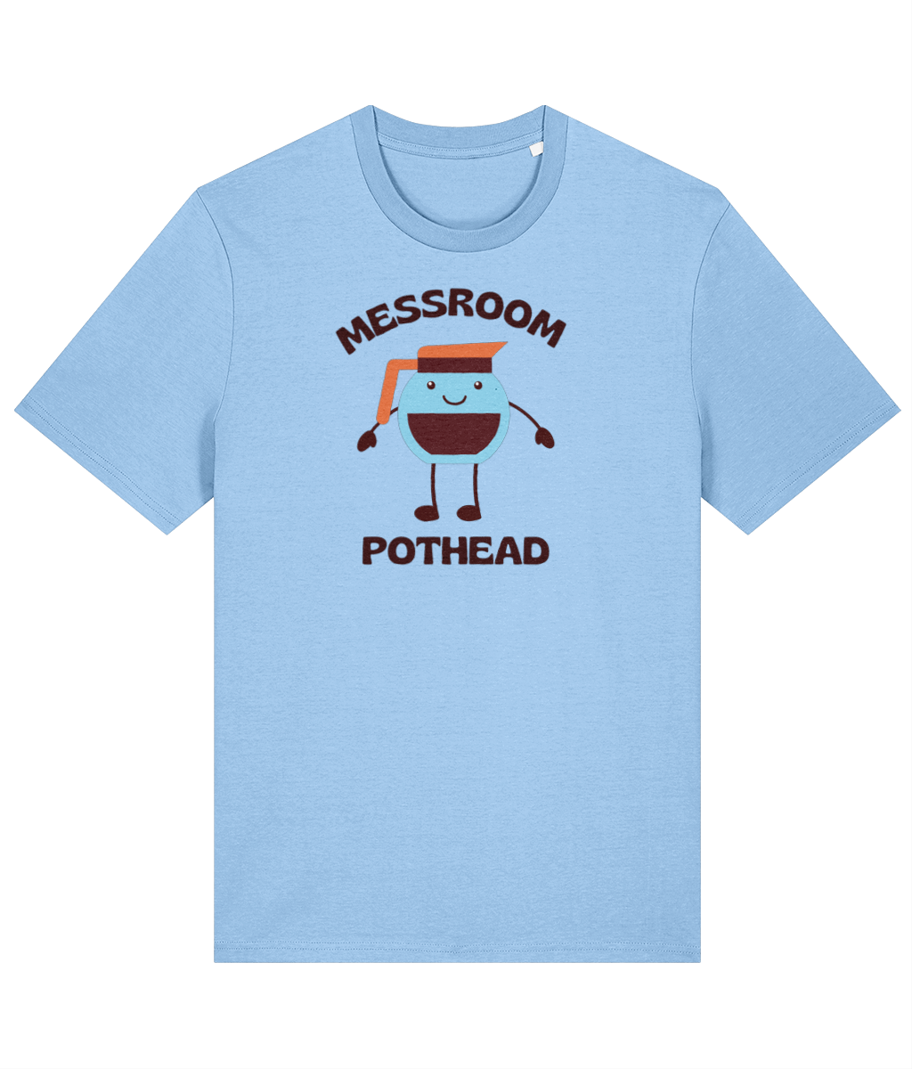 Organic cotton unisex t-shirt (Messroom pothead) Great Harbour Gifts
