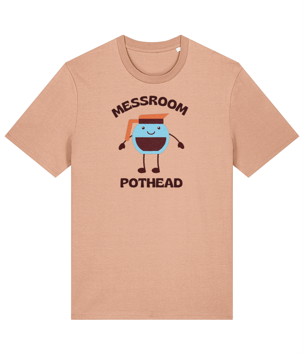 Organic cotton unisex t-shirt (Messroom pothead) Great Harbour Gifts