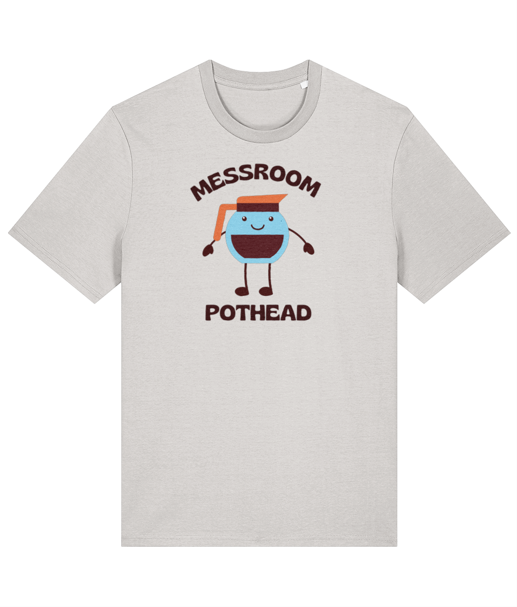 Organic cotton unisex t-shirt (Messroom pothead) Great Harbour Gifts