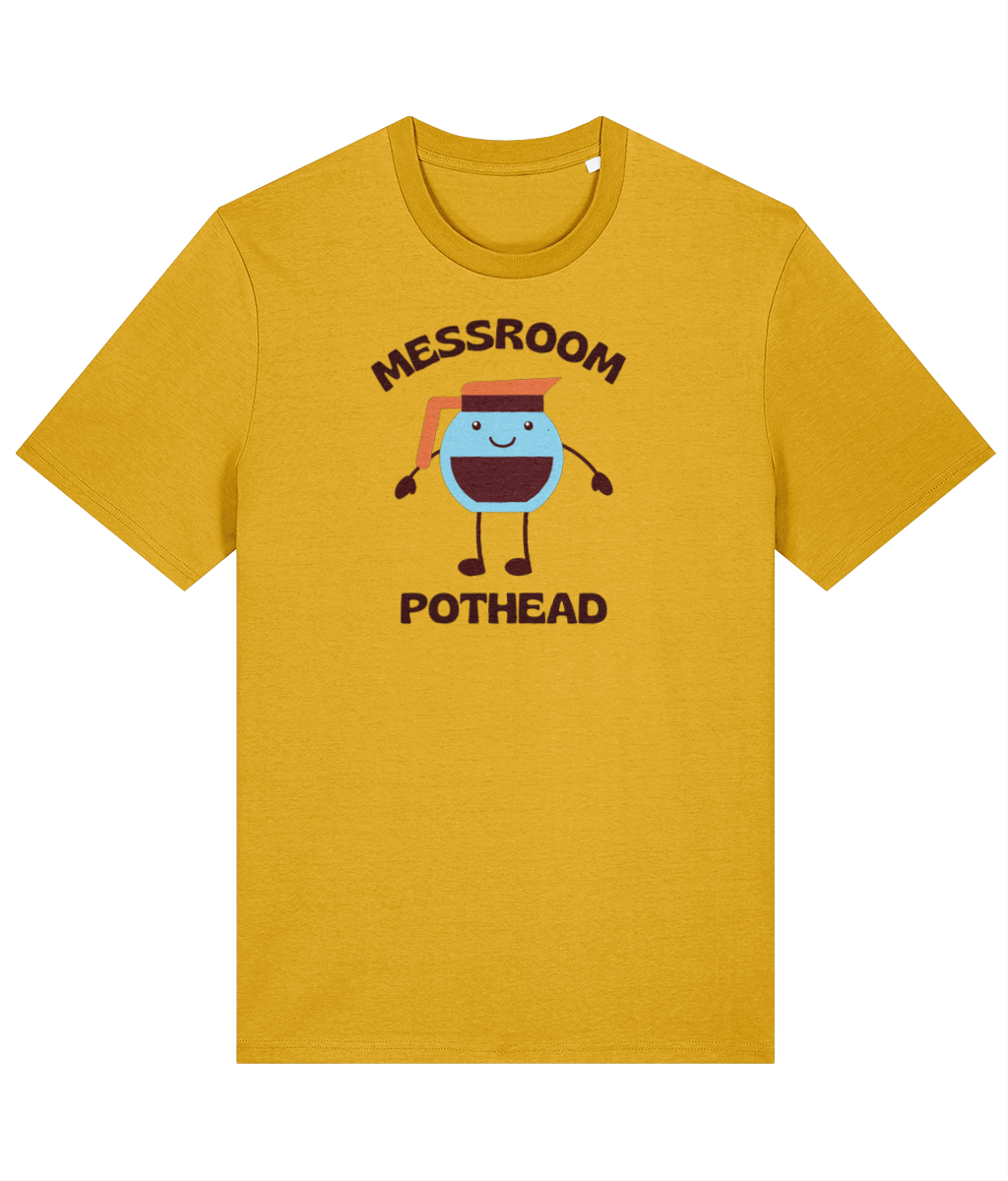 Organic cotton unisex t-shirt (Messroom pothead) Great Harbour Gifts