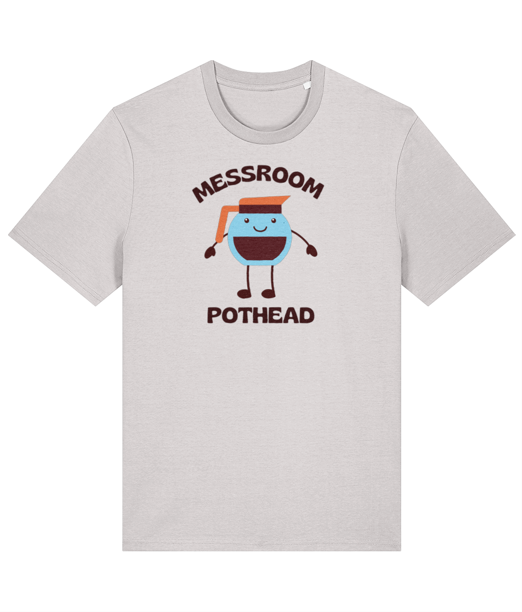 Organic cotton unisex t-shirt (Messroom pothead) Great Harbour Gifts