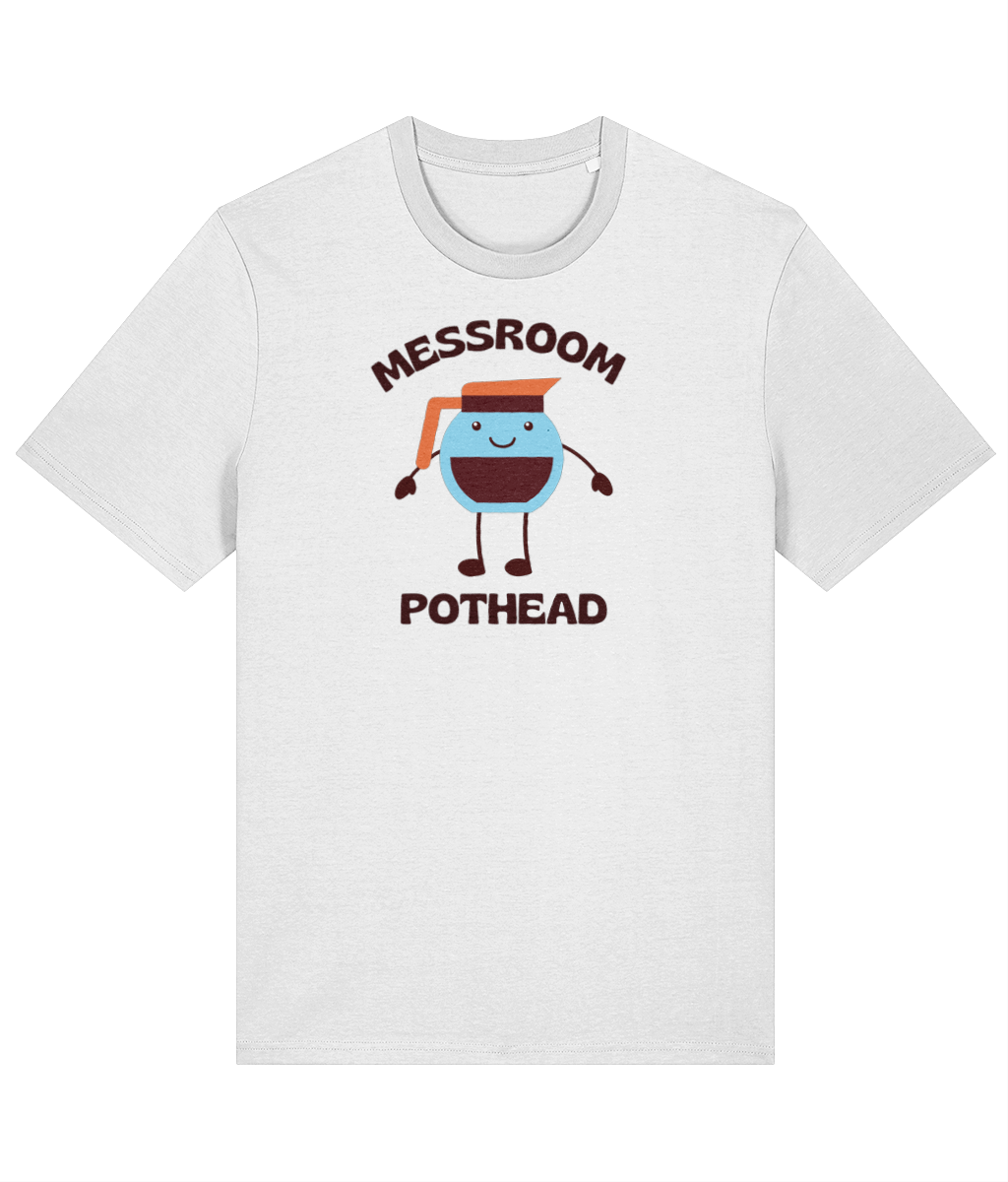 Organic cotton unisex t-shirt (Messroom pothead) Great Harbour Gifts
