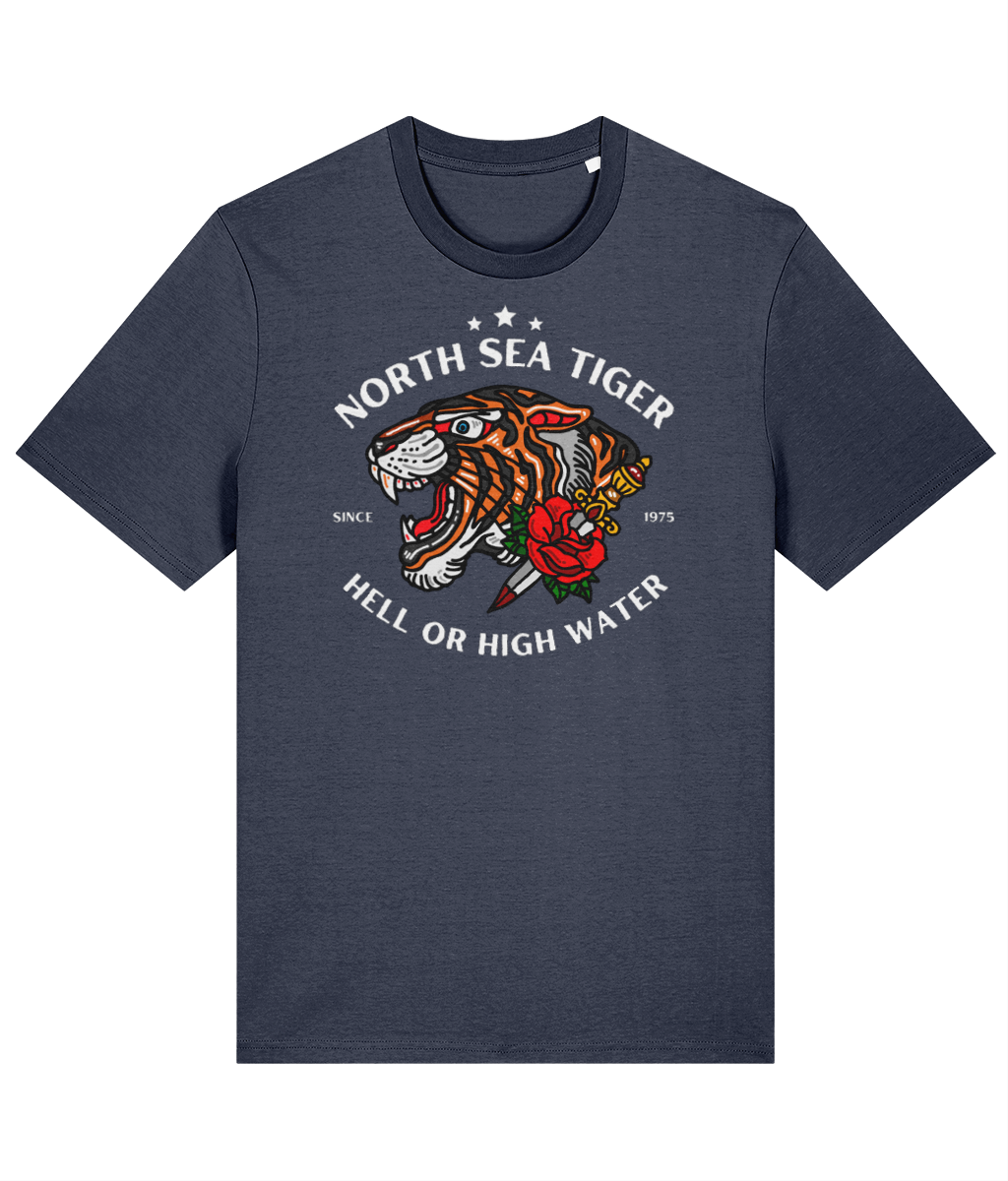 Organic cotton unisex t-shirt (North Sea Tiger) Great Harbour Gifts