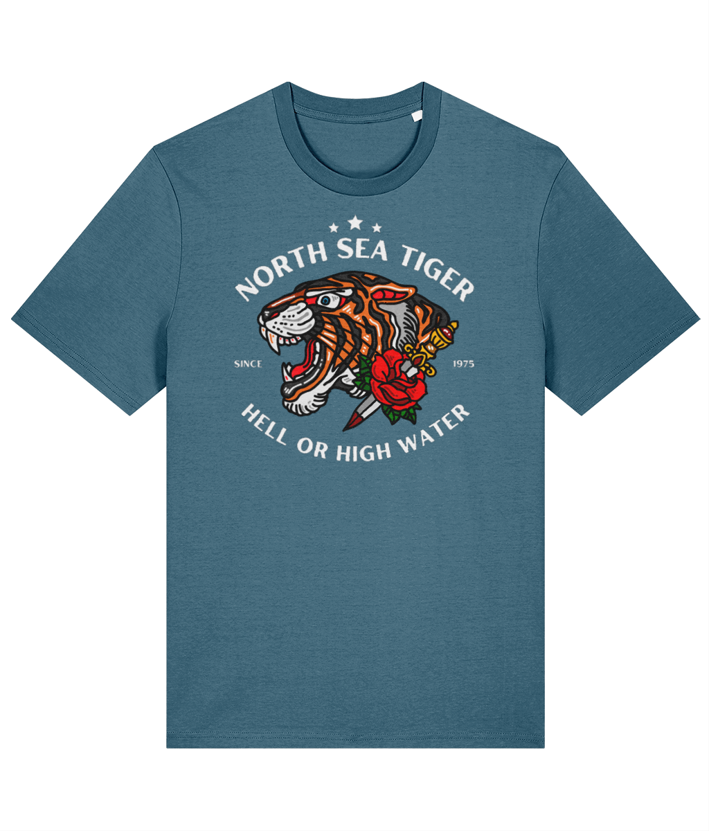 Organic cotton unisex t-shirt (North Sea Tiger) Great Harbour Gifts