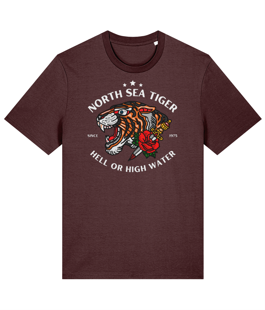Organic cotton unisex t-shirt (North Sea Tiger) Great Harbour Gifts