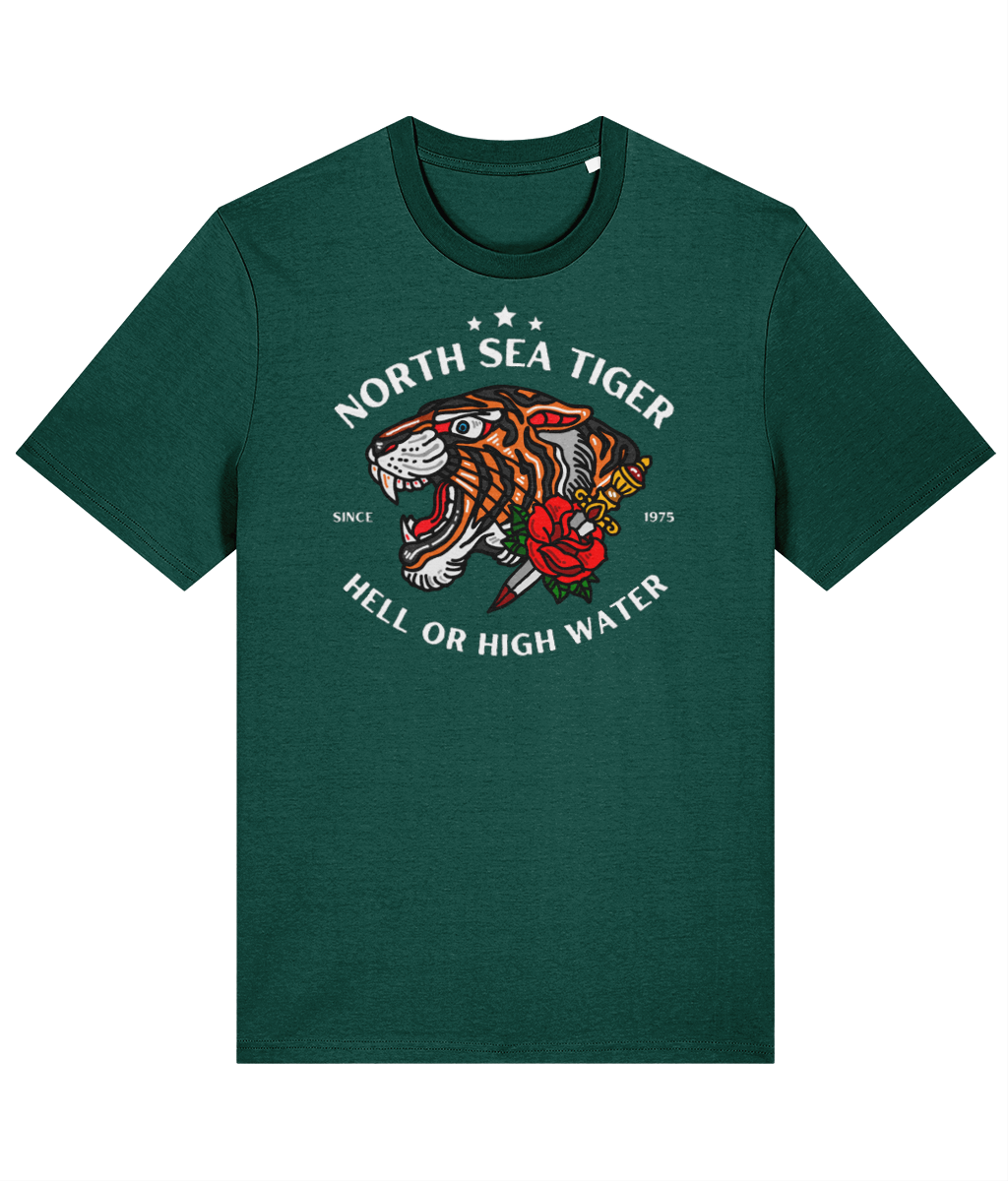 Organic cotton unisex t-shirt (North Sea Tiger) Great Harbour Gifts
