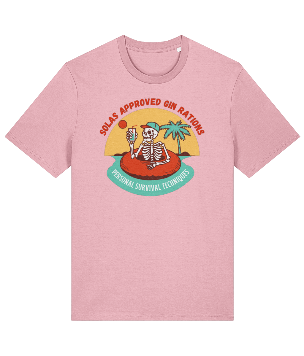 Organic cotton unisex t-shirt (SOLAS approved gin rations) Great Harbour Gifts