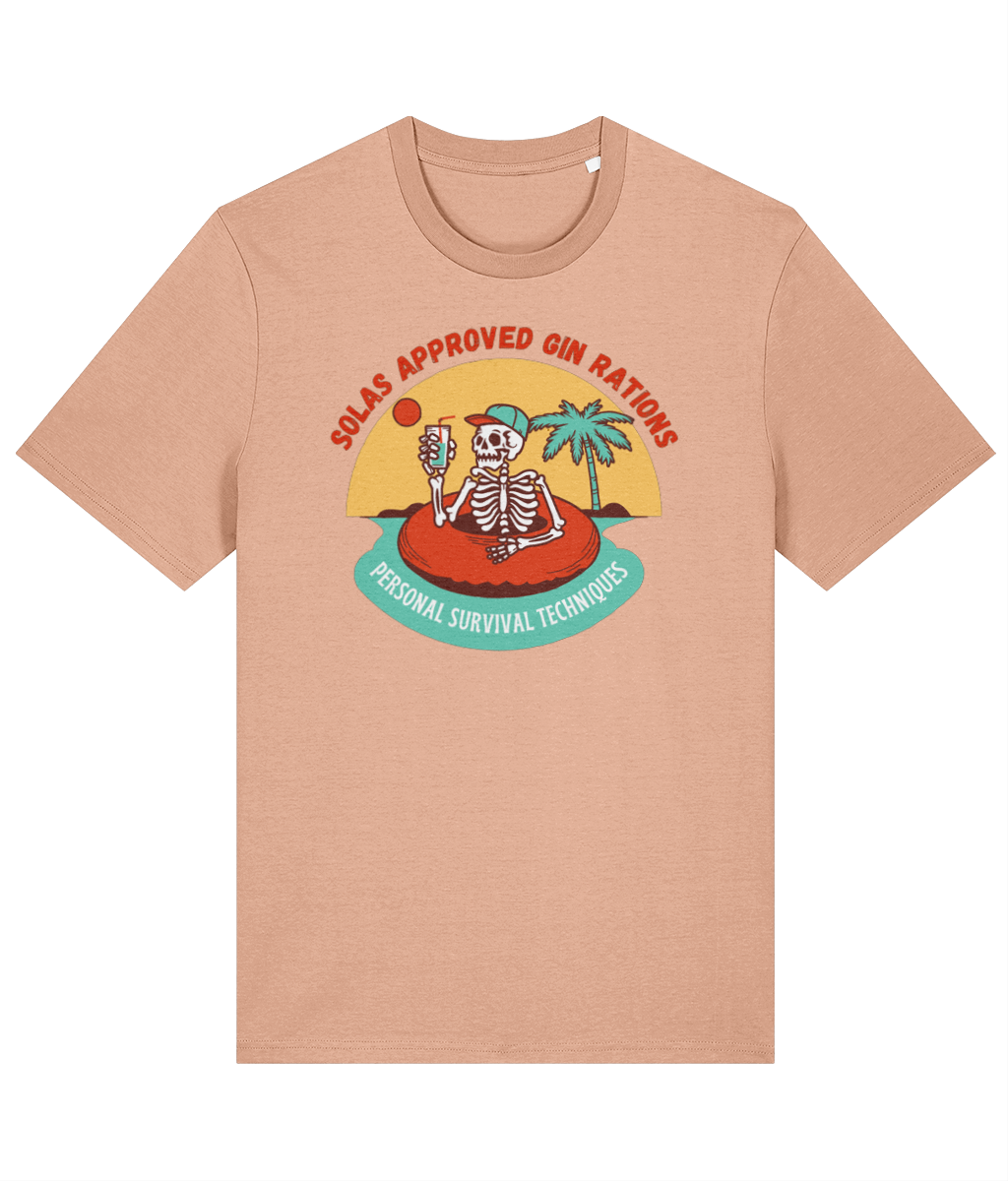 Organic cotton unisex t-shirt (SOLAS approved gin rations) Great Harbour Gifts