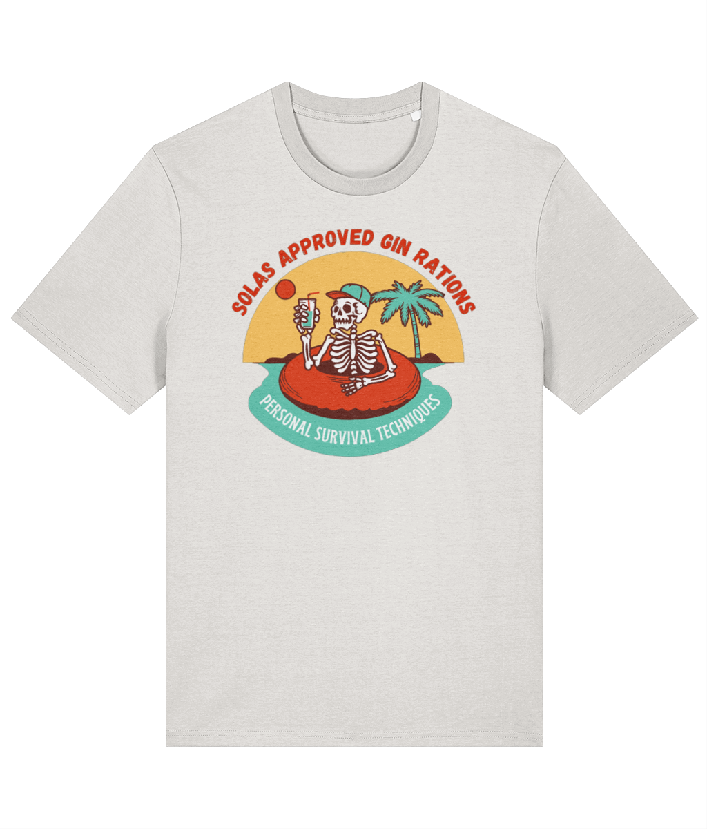Organic cotton unisex t-shirt (SOLAS approved gin rations) Great Harbour Gifts
