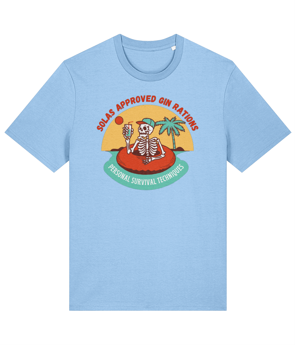 Organic cotton unisex t-shirt (SOLAS approved gin rations) Great Harbour Gifts