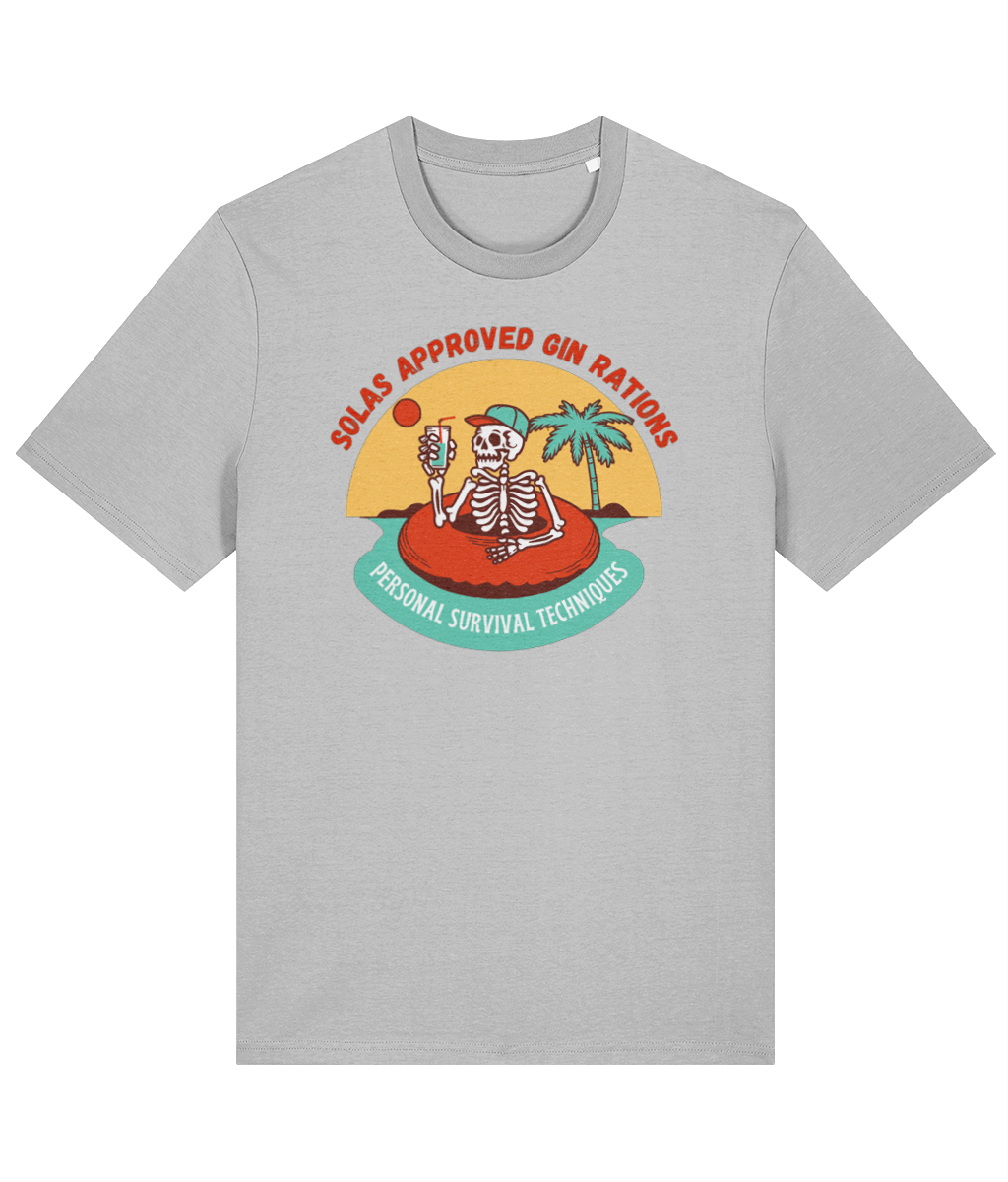 Organic cotton unisex t-shirt (SOLAS approved gin rations) Great Harbour Gifts