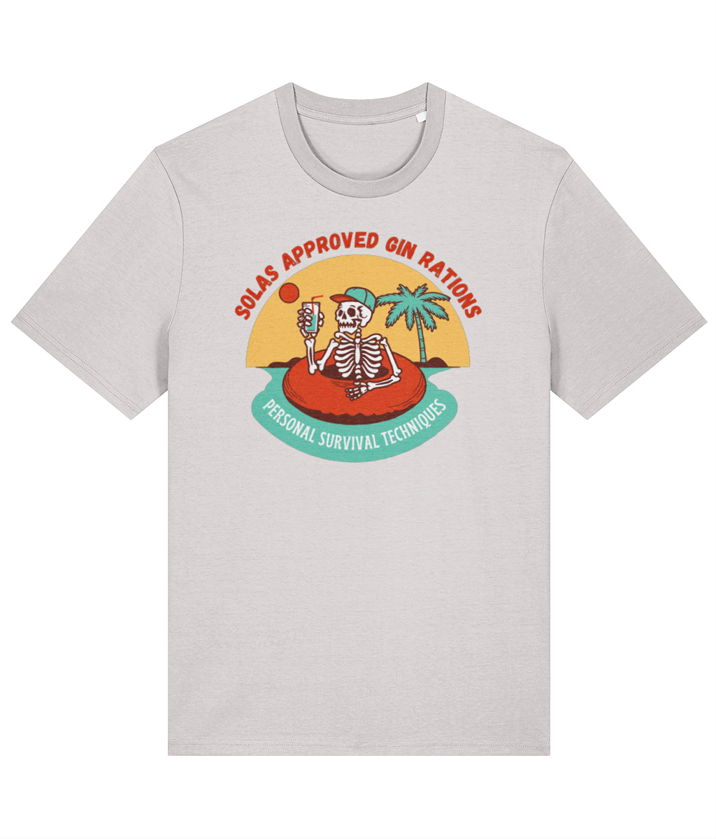 Organic cotton unisex t-shirt (SOLAS approved gin rations) Great Harbour Gifts