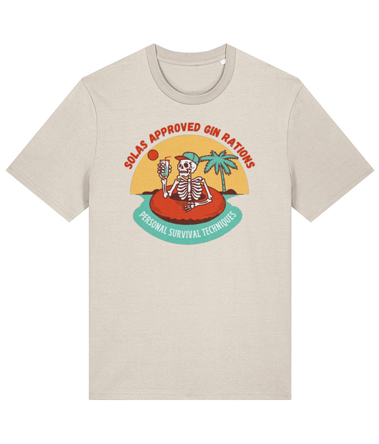 Organic cotton unisex t-shirt (SOLAS approved gin rations) Great Harbour Gifts