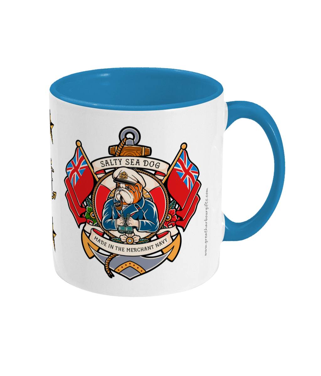 Sailor tattoo mug, Salty Sea Dog