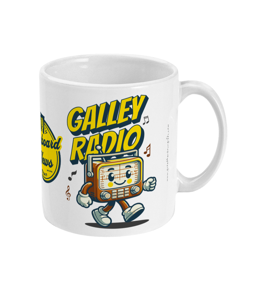 Galley Radio, Merchant Navy mug (Retro 1930s cartoon)