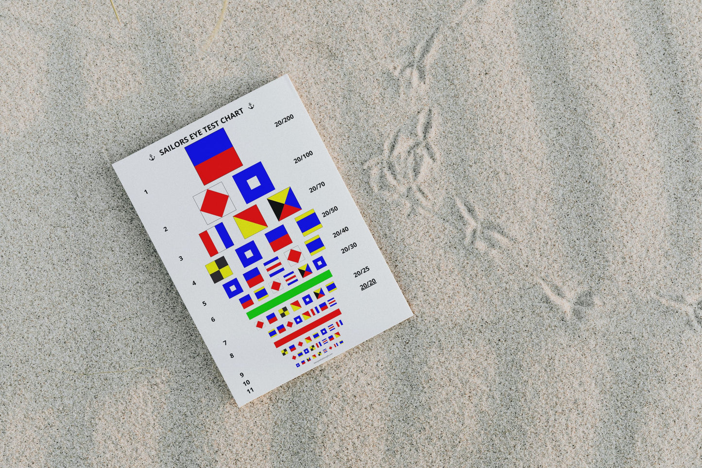 Sailors Eye Test Greetings Card, Any occasion Great Harbour Gifts