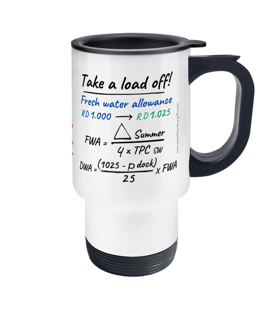 Travel mug, Plimsoll line Lloyds Register (LR) Great Harbour Gifts