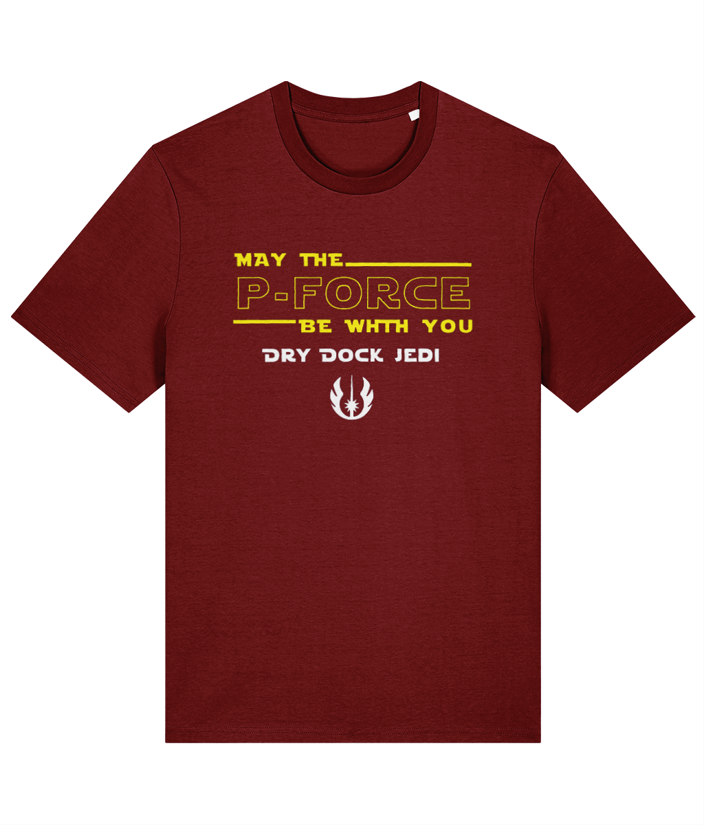 Organic cotton unisex t-shirt (May the P-force be with you)