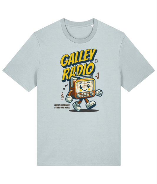 Organic cotton unisex t-shirt (Retro galley radio)*