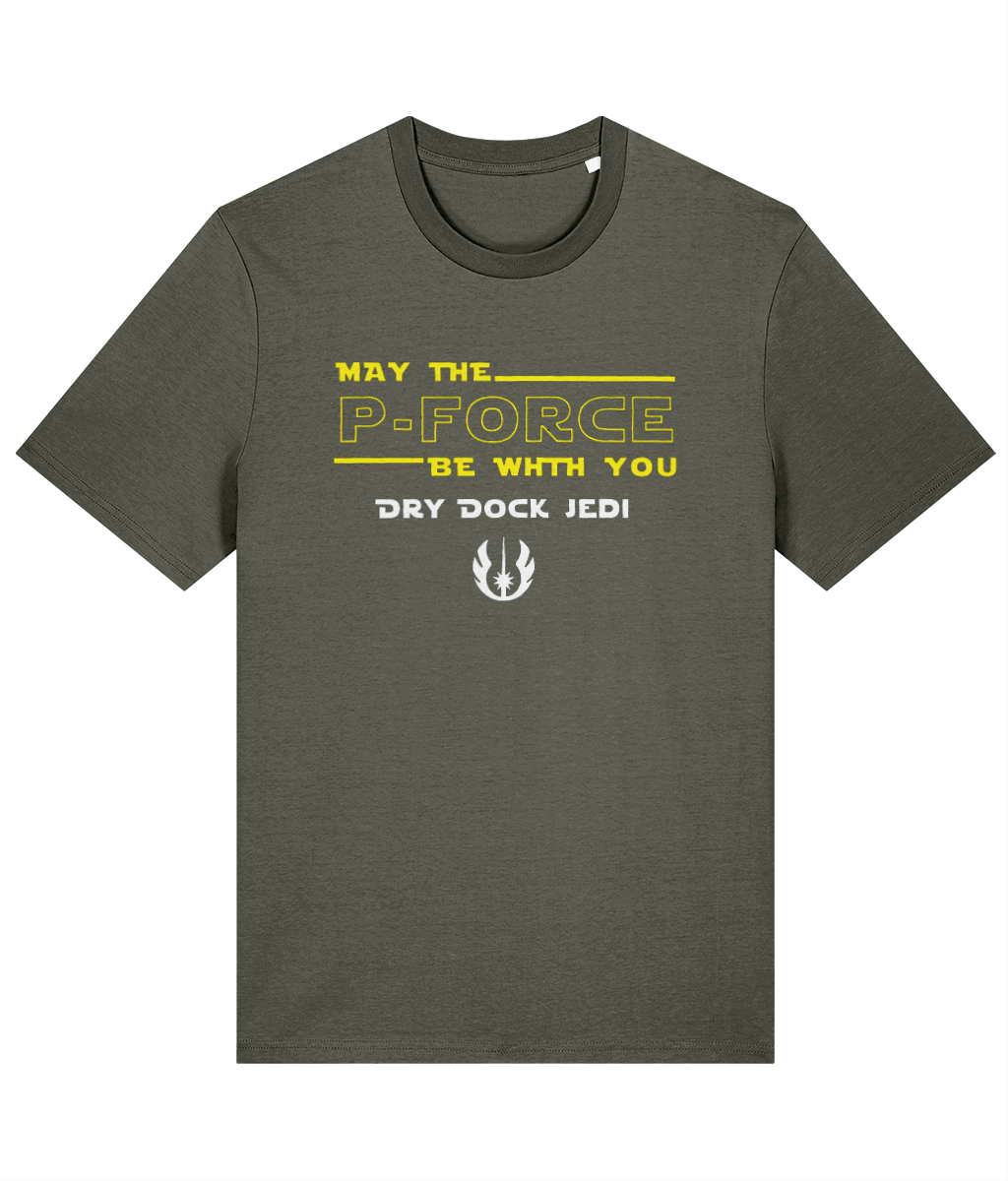 Organic cotton unisex t-shirt (May the P-force be with you)