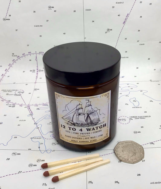 130g soy wax candle (12 to 4 watch)