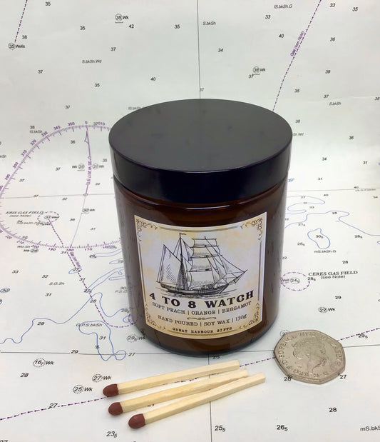 130g soy wax candle (4 to 8 watch)