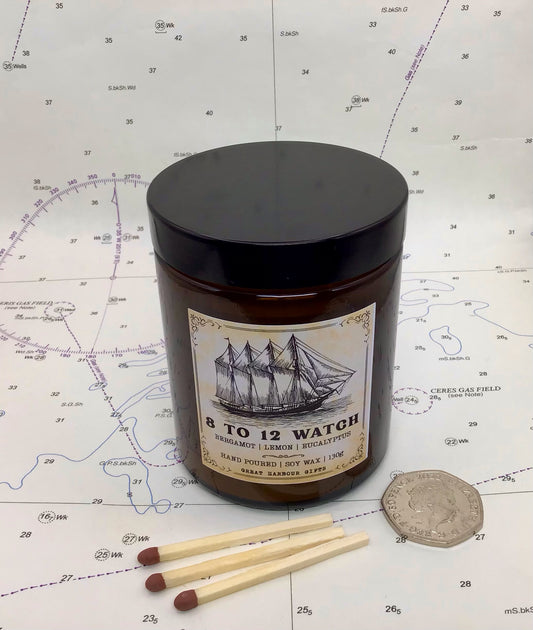 130g soy wax candle (8 to 12 watch)