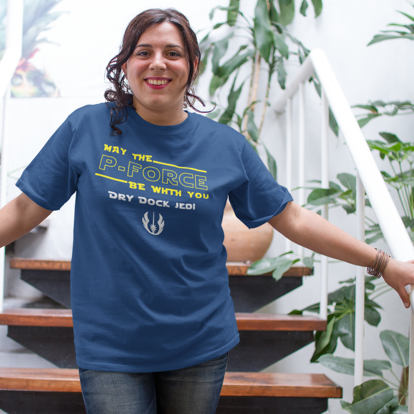Organic cotton unisex t-shirt (May the P-force be with you)