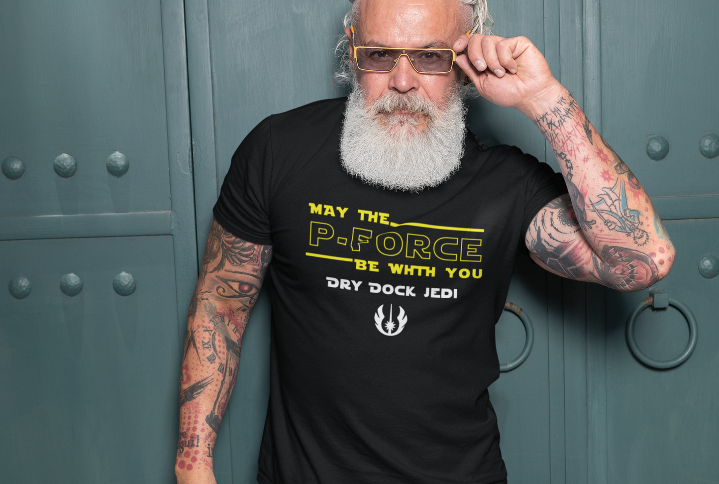 Organic cotton unisex t-shirt (May the P-force be with you)